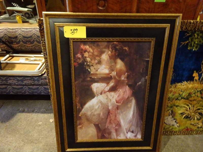 lot 390 image: Huge Lady Print