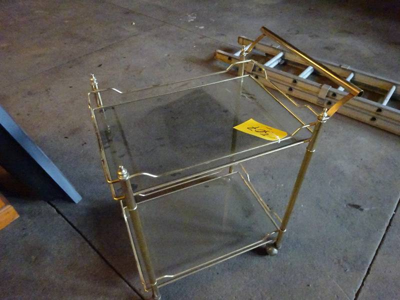 lot 507 image: GlassBrass Cart