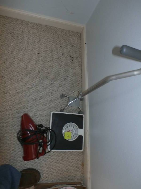 4 leg cane,scale,dirt devil vac.
