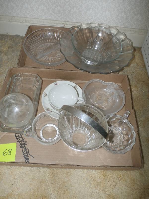 glassware,etc.