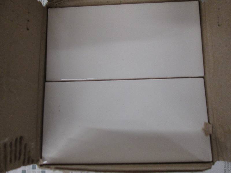5 packages of 3x6 wall tile snow ...