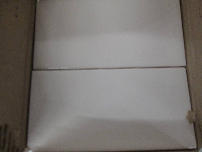 5 packages of 3x6 wall tile snow ...