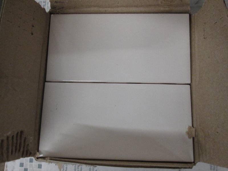 5 packages of 3x6 wall tile snow ...