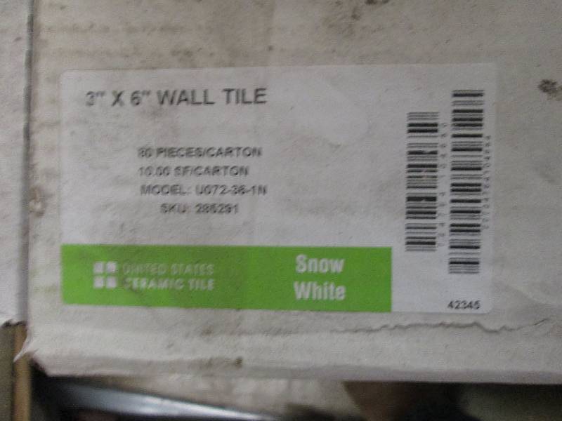3x6 wall tile snow white 3 packag...