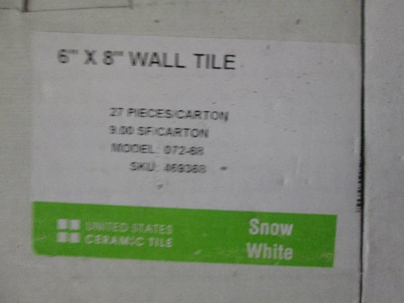 4 packages of 6x 8 wall tile snow...