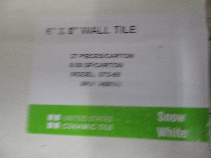 4 boxes of 6x 8 wall tile snow wh...