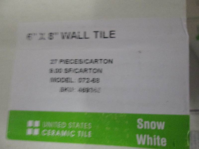 4 boxes of 6x 8 wall tile snow wh...