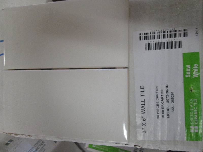 4 packages of 3x 6 snow white wal...