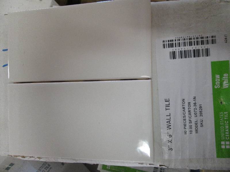 4 packages of 3x 6 snow white wal...