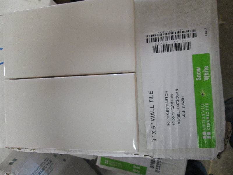 4 packages of 3x 6 snow white wal...