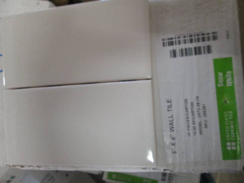 4 packages of 3x 6 snow white wal...
