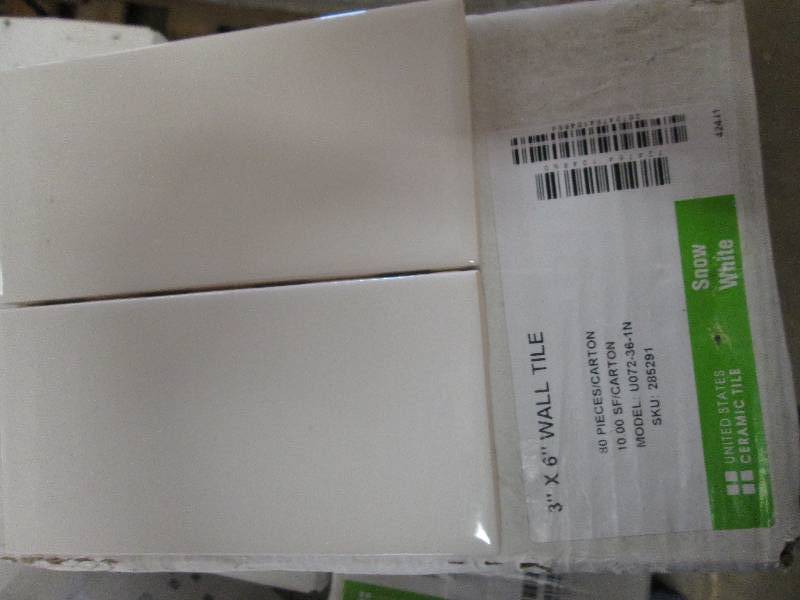 4 packages of 3x 6 snow white wal...