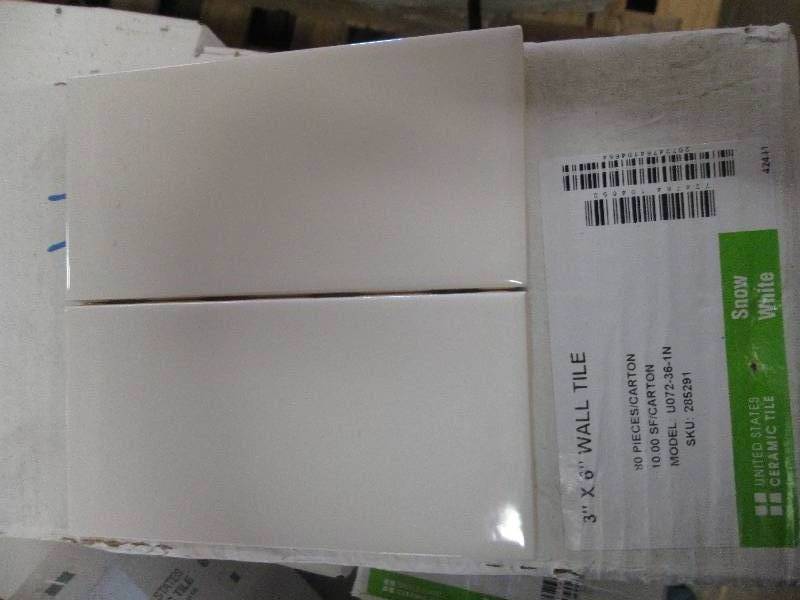 4 packages of 3x 6 snow white wal...