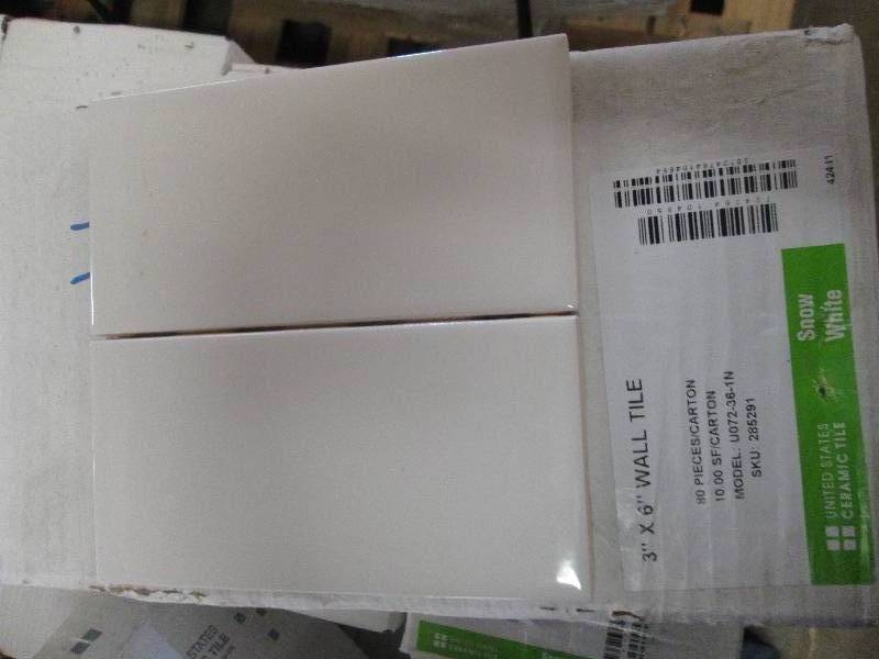 4 packages of 3x 6 snow white wal...