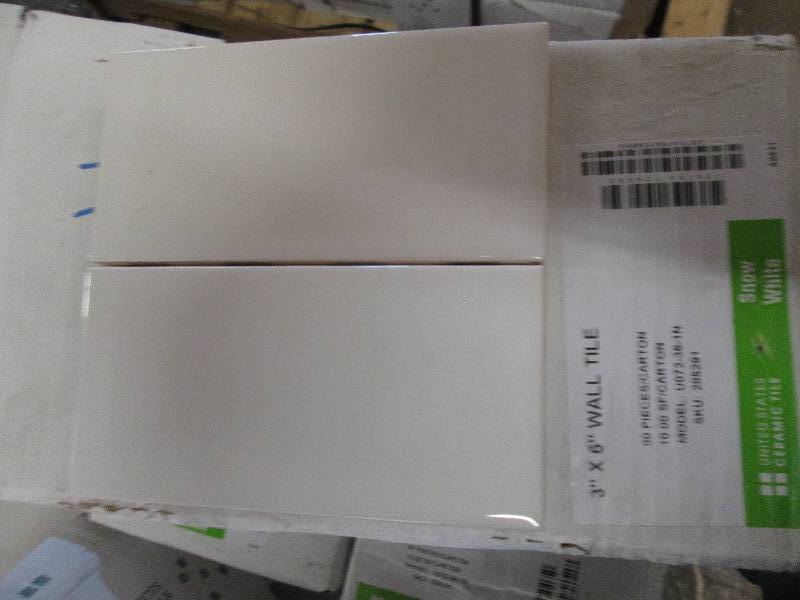 4 packages of 3x 6 snow white wal...
