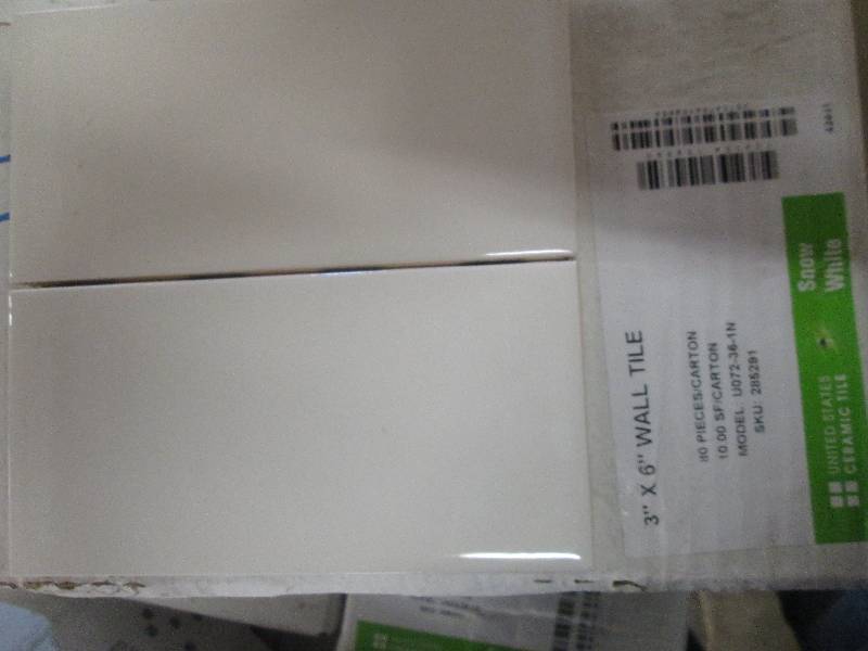 4 packages of 3x 6 snow white wal...