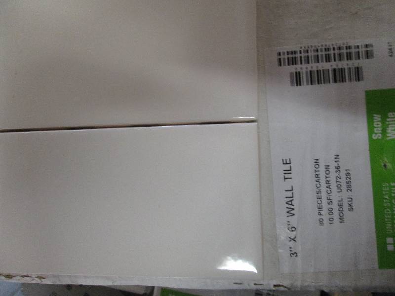 4 packages of 3x 6 snow white wal...