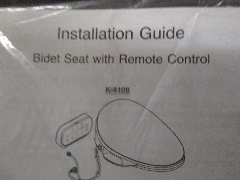 kohler bidet seat with remote contr...
