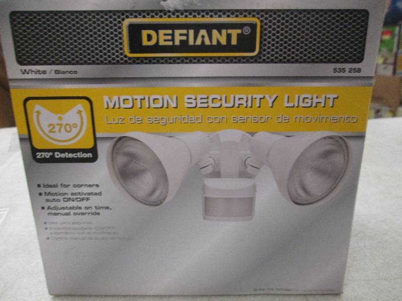 Defiant motion security light open ...