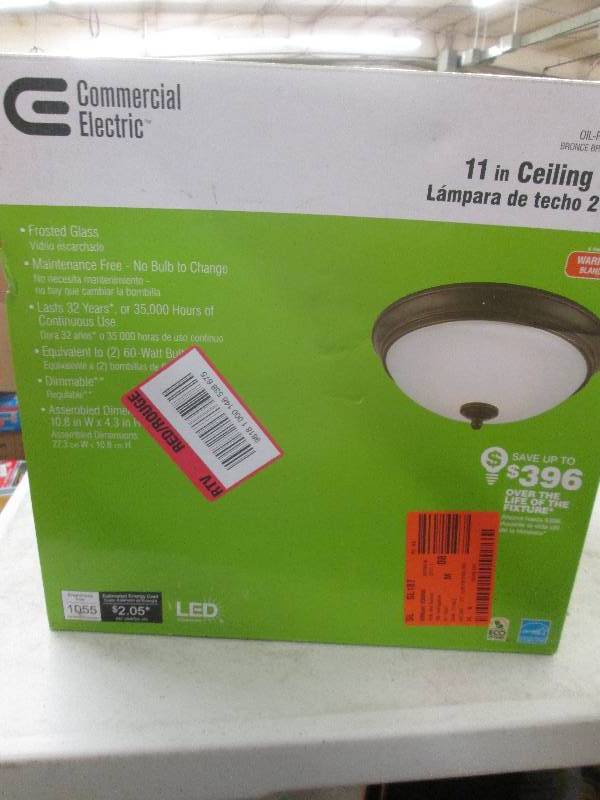 Commercial Electric 11 ich LED ceil...