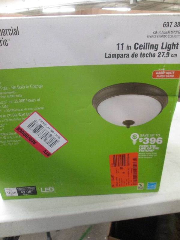 Commercial Electric 11 ich LED ceil...