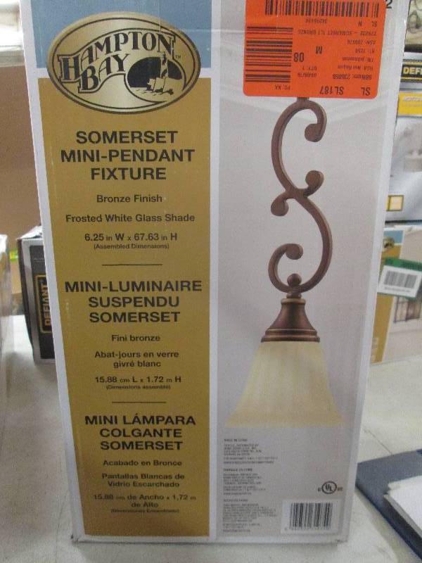 Hampton Bay somerset mini-pendant f...