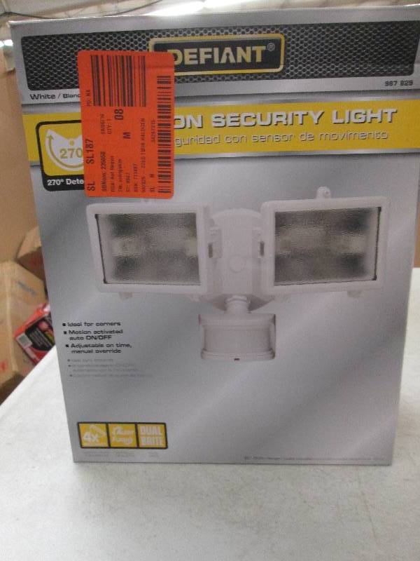 Defiant motion security light open ...