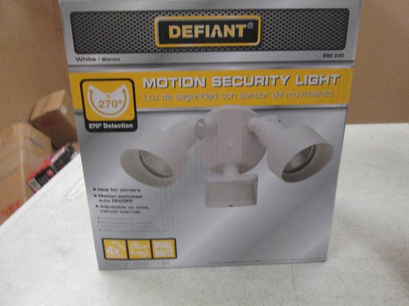 Defiant motion security light open ...
