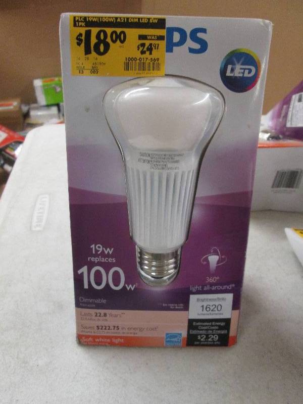 1 new philips LED 19watt replaces 1...