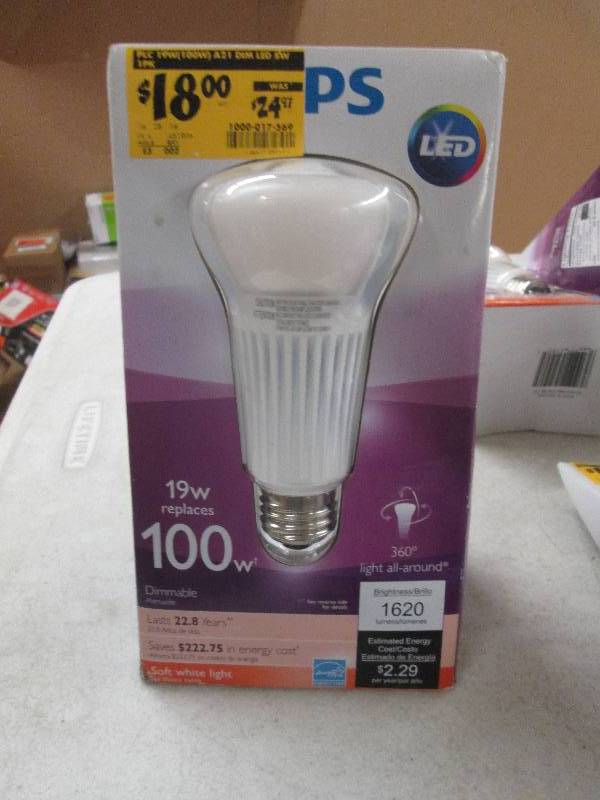 1 new philips LED 19watt replaces 1...