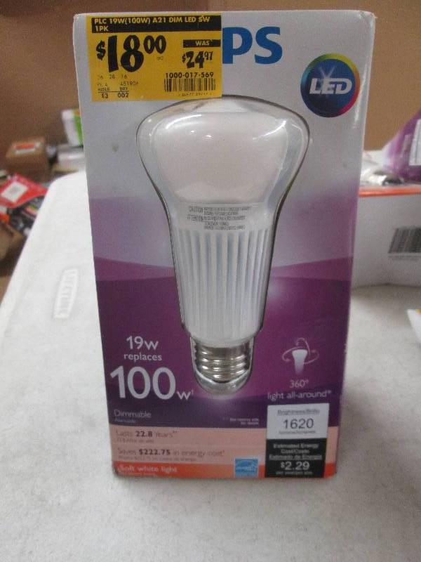 1 new philips LED 19watt replaces 1...