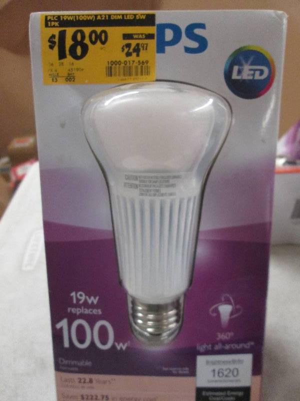 1 new philips LED 19watt replaces 1...
