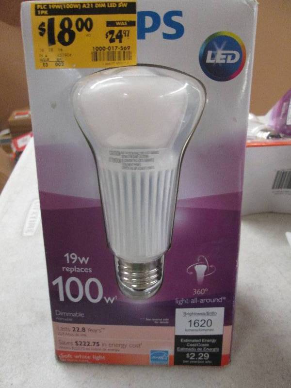 1 new philips LED 19watt replaces 1...