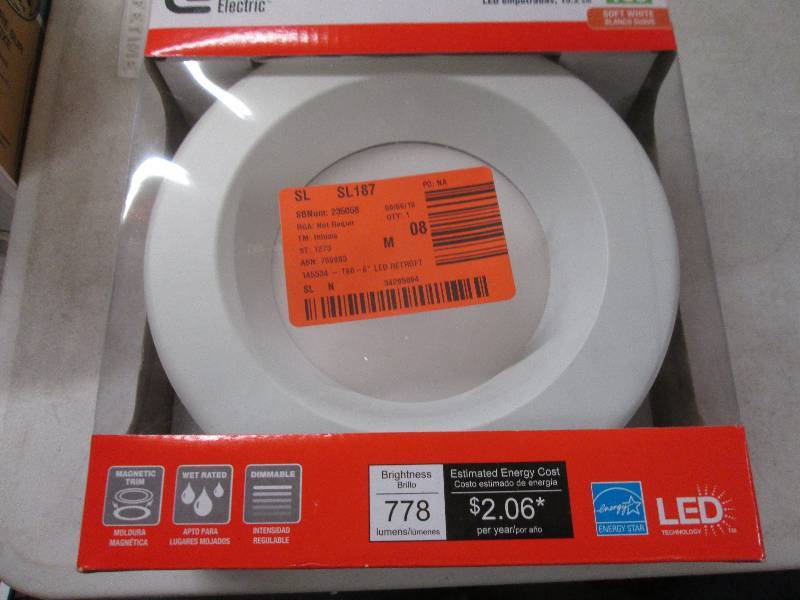 1 commercial electric 6 inch white ...