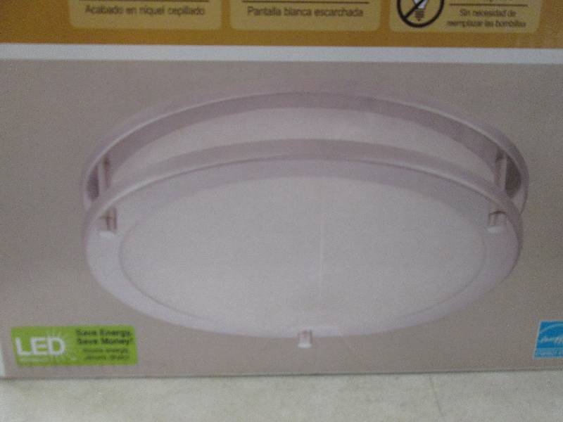Hampton Bay LED flushmount light fi...