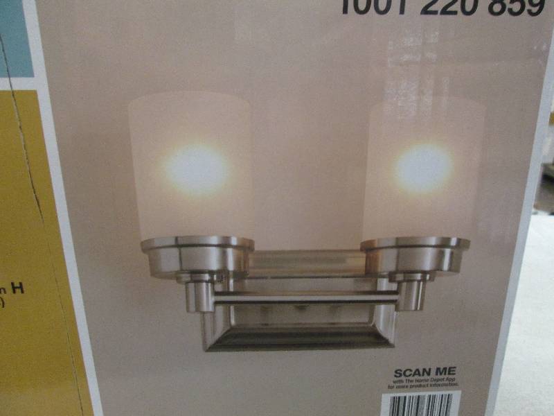 Hampton Bay 2-light vanity fixture ...