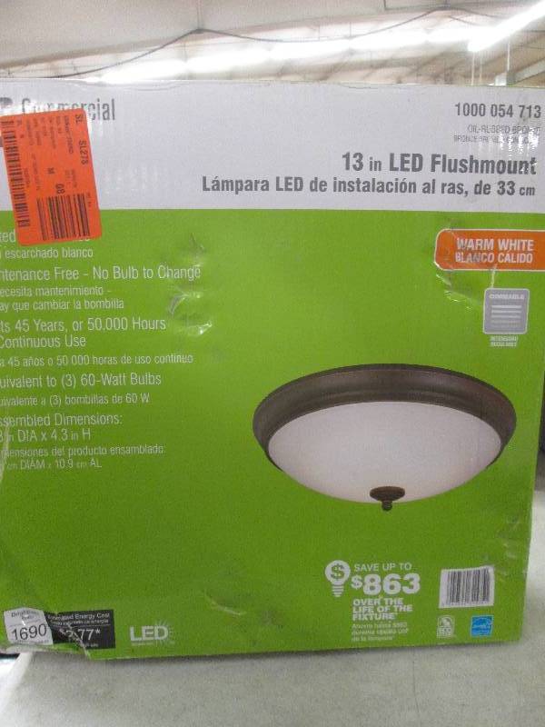 Commercial Electric 13 LED flushmo...