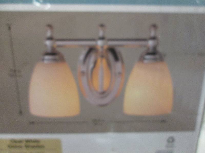 Hampton Bay 2-light vanity fixture ...