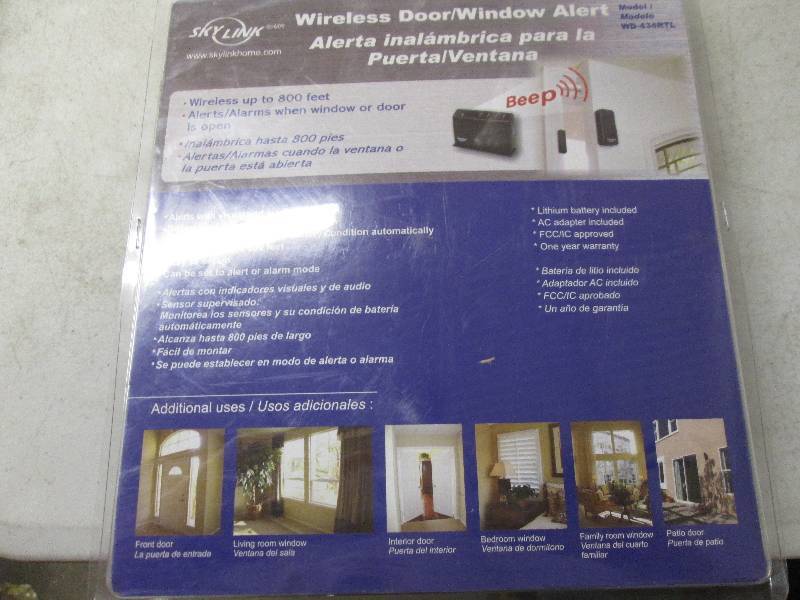 wireless doorwindow alert open box...