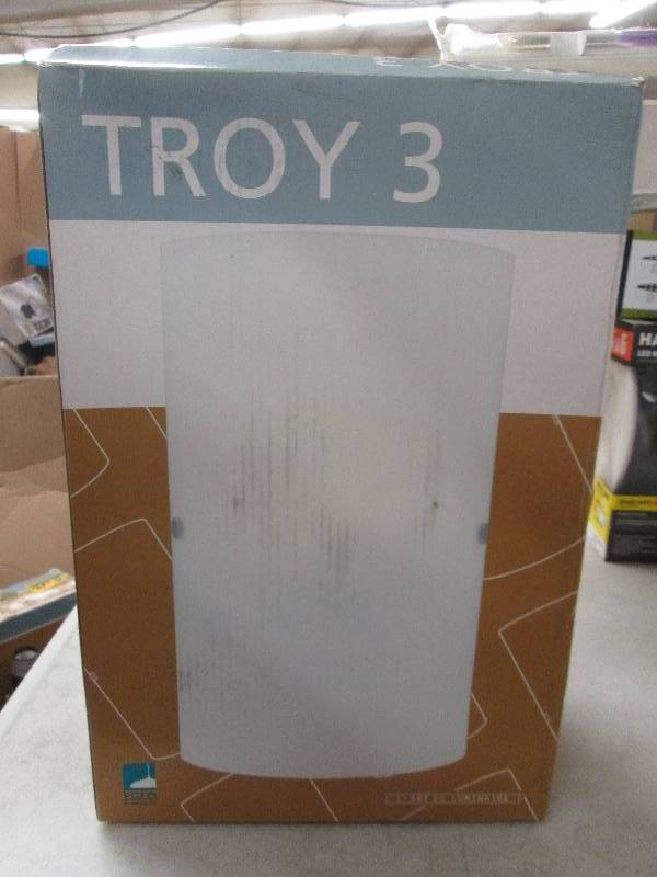 troy 3 light fixture open box ...