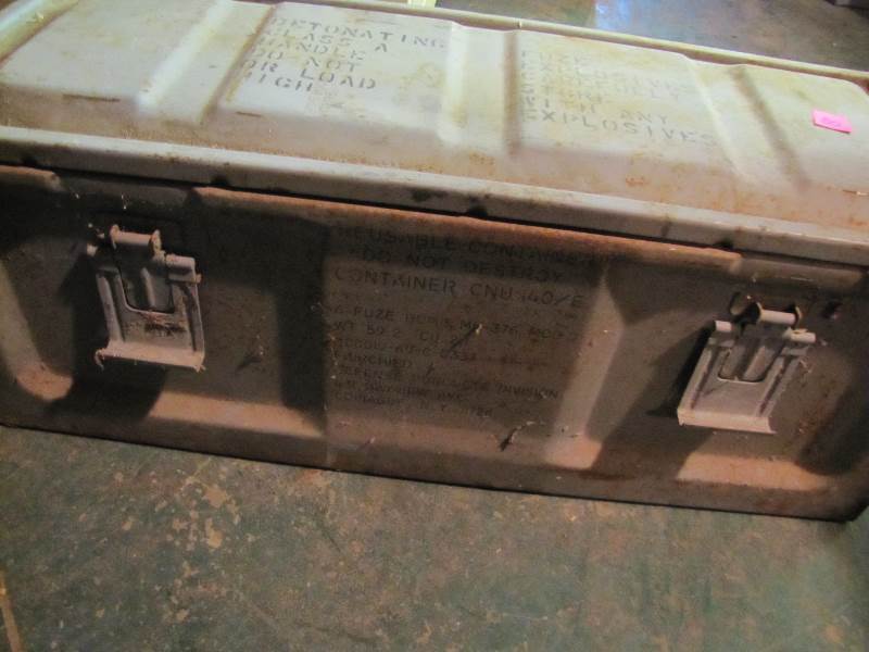 Army Explosives Box w tools