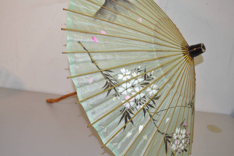 lot 35 image: Oriental Silk Umbrella