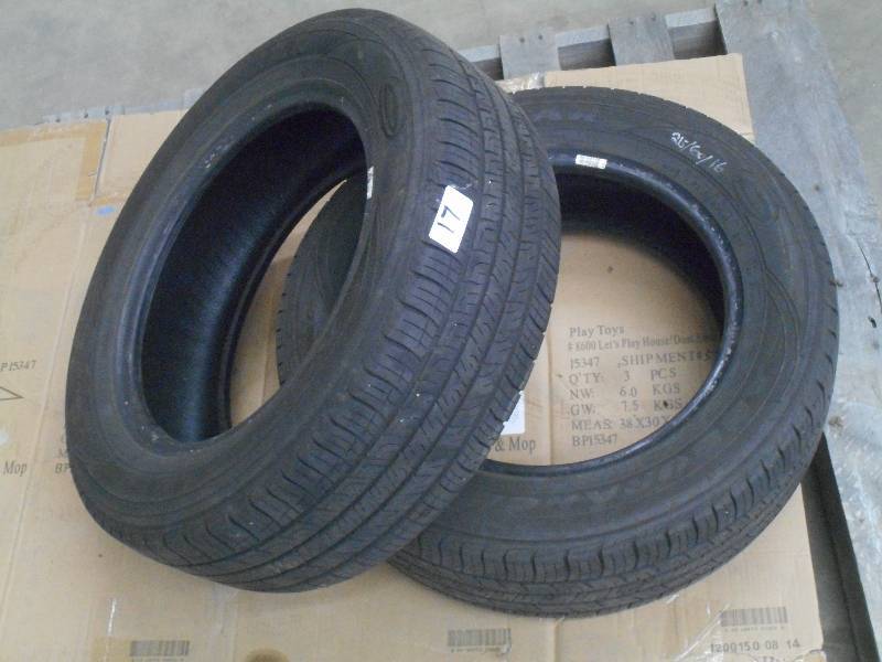 lot 17 image: (2) P2156516 Tires, Used ...