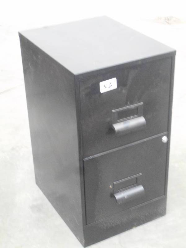 lot 52 image: 2-Drawer Steel File Cabinet ...