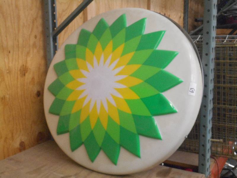 lot 63 image: 36 BP Gas Station Sign ...