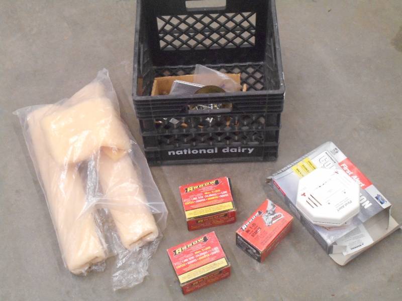 lot 83 image: Crate Of Assorted Staples, Hardwar...