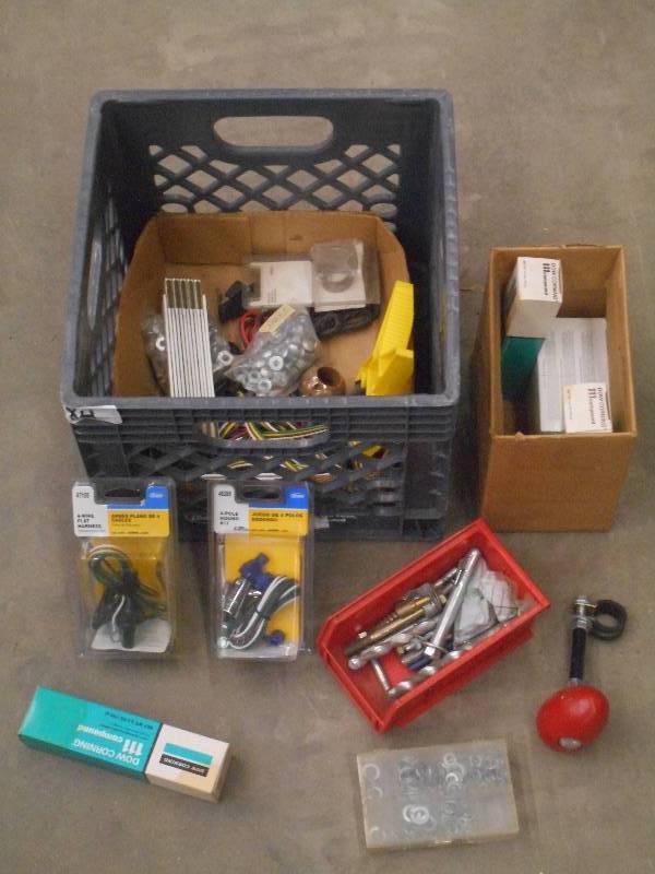 lot 84 image: Crate OF Assorted Automotive Elect...