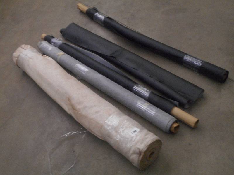 lot 100 image: Rolls Of Assorted Vinyl & Fabric Ma...