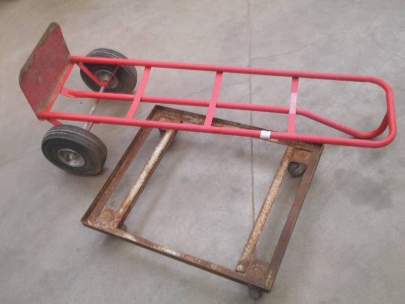lot 101 image: (1) 2-Wheeler & (1) Steel Floor Dol...
