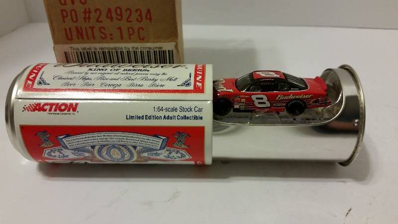 lot 3 image: 2001 Budweiser #8 Dale Earnhardt Jr 164th Scale 2001 Chevy Monte Carlo Collectors Die Cast Replica